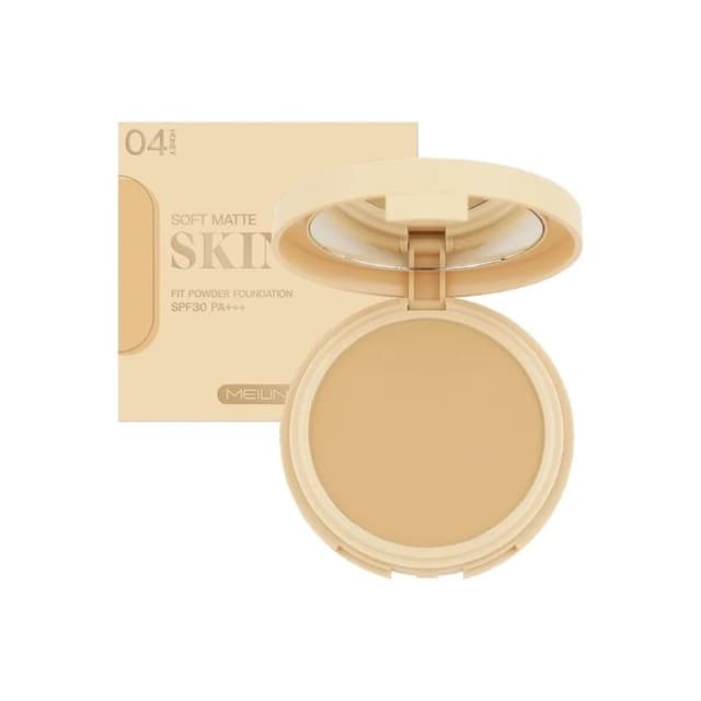Soft Matte Skin Fit Powder Foundation SPF 30 PA+++, #04 Honey
