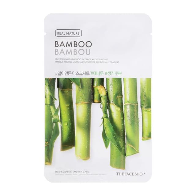 Real Nature Face Mask 1pc, Bamboo