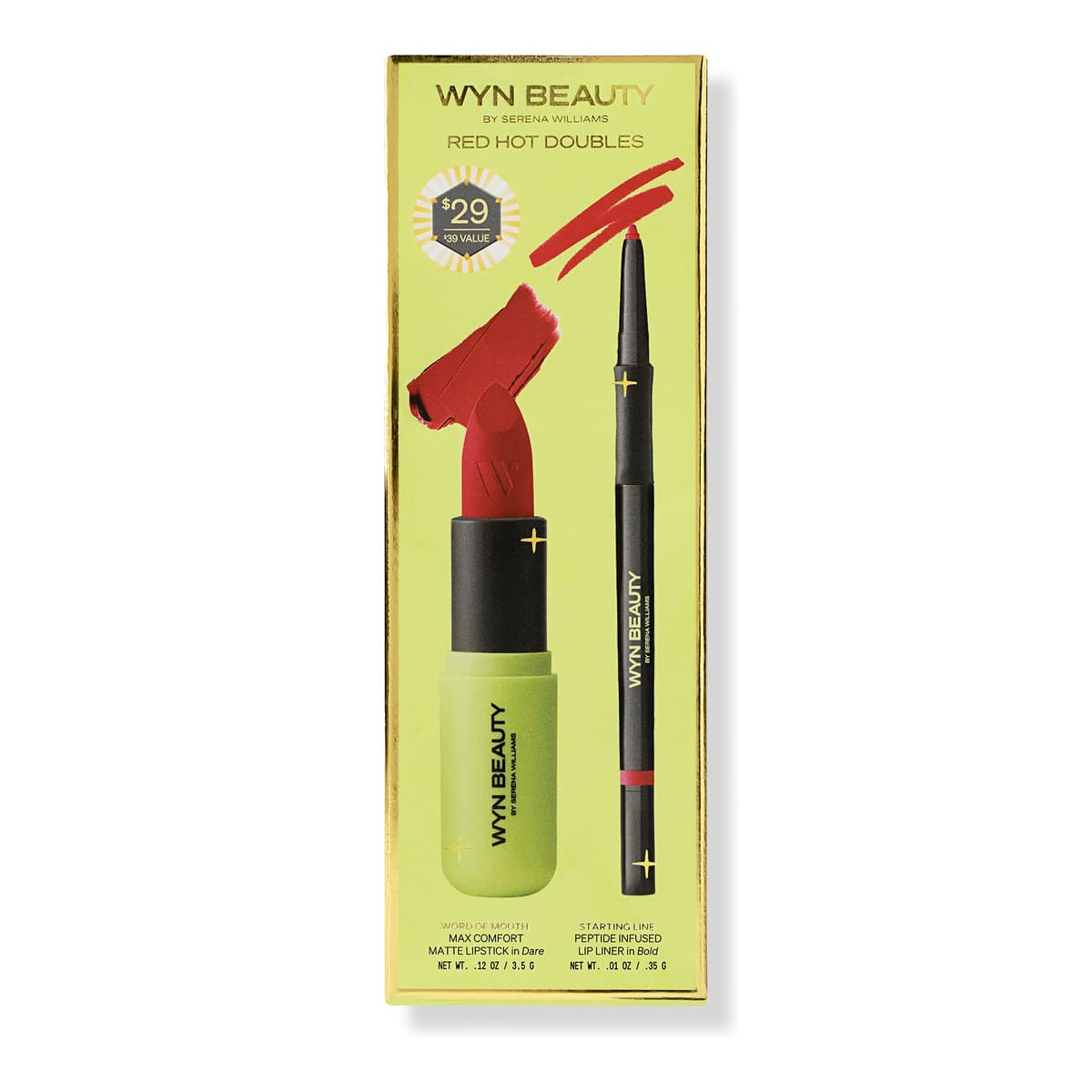 Red Hot Doubles Matte Lipstick & Liner Set