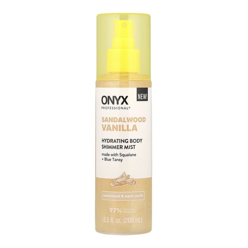 Hydrating Body Shimmer Mist, Sandalwood & Warm Vanilla