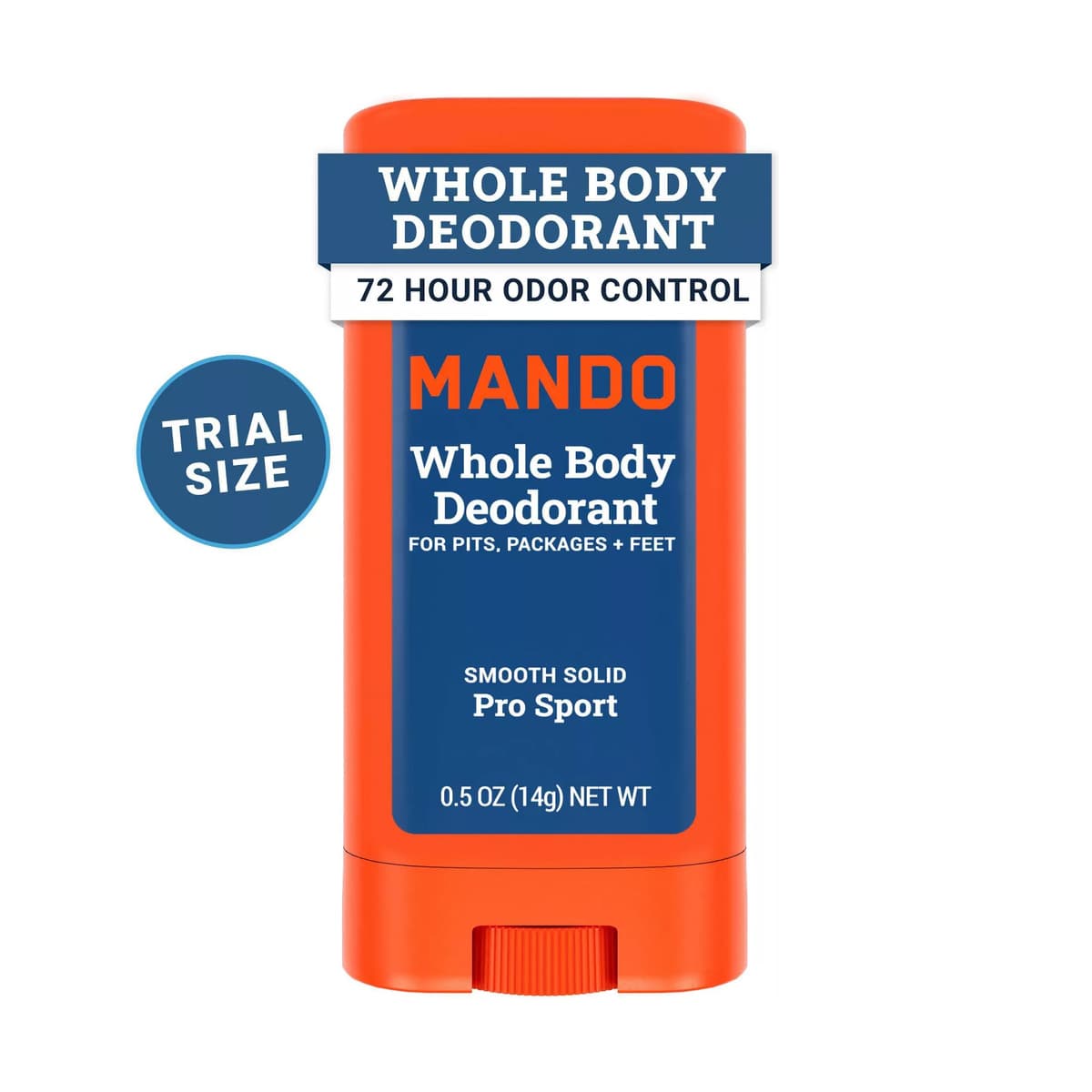 Whole Body Deodorant - Men's Aluminum-Free Smooth Solid Stick Deodorant - Pro Sport - Trial Size