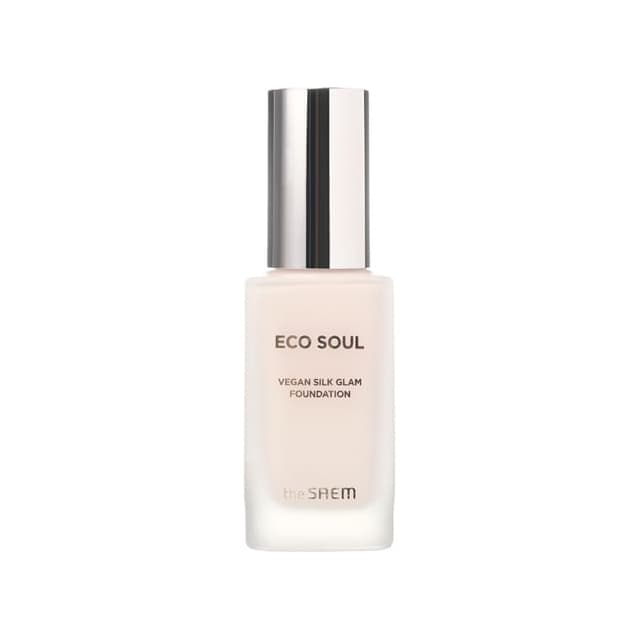 Eco Soul Vegan Silk Glam Foundation, #19 Pale Beige