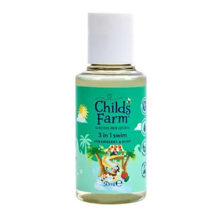 3 in 1 Swim, Strawberry & Mint, Gentle Shampoo, Conditioner & Body Wash for Kids, Babies & Sensitive Skin
