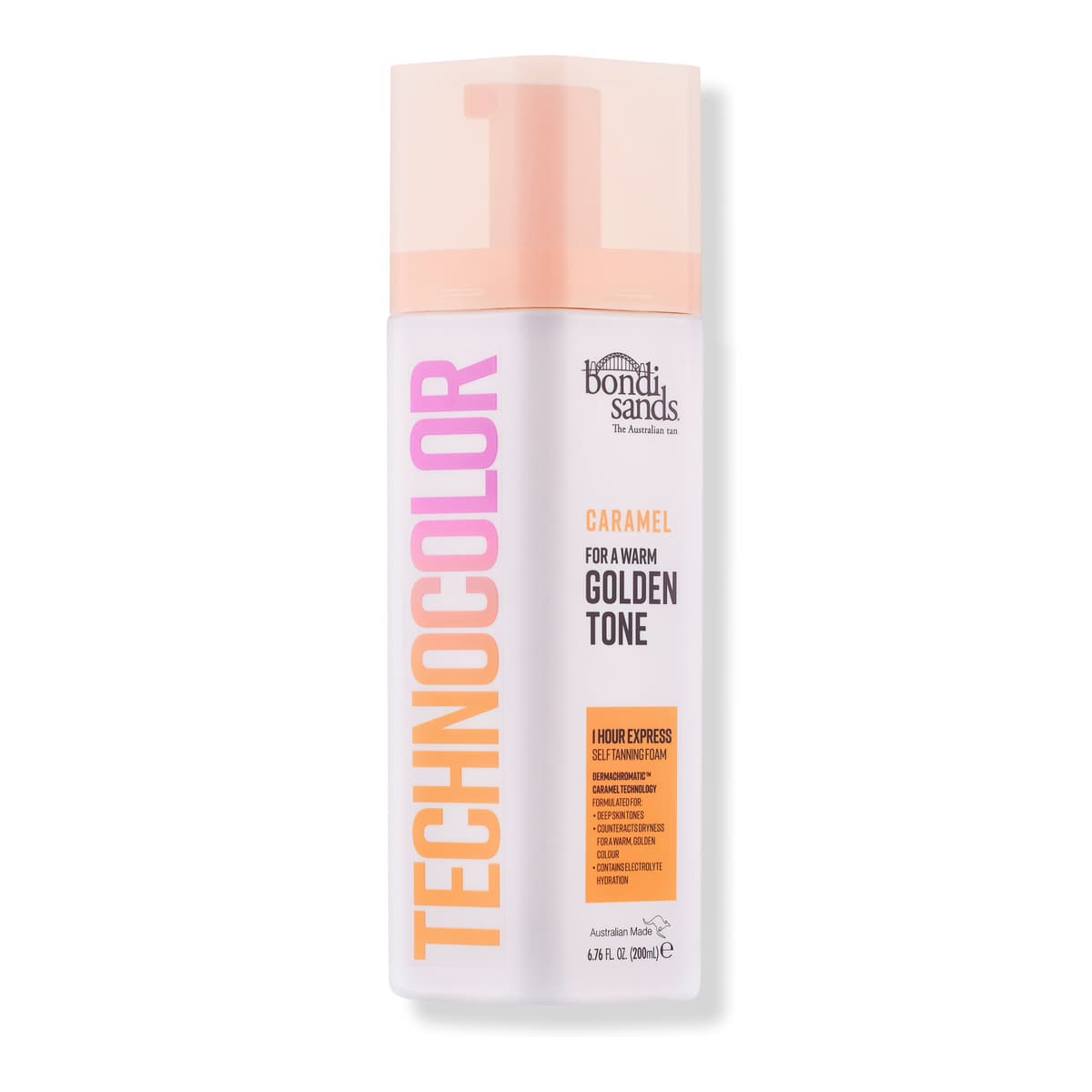 Technocolor 1 Hour Express Self Tanning Foam, Caramel