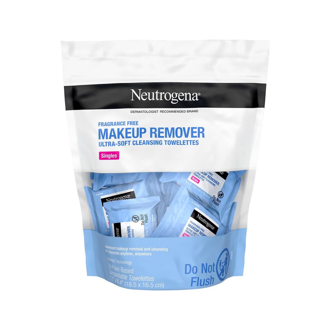 Makeup Remover Face Wipe Singles Fragrance-Free