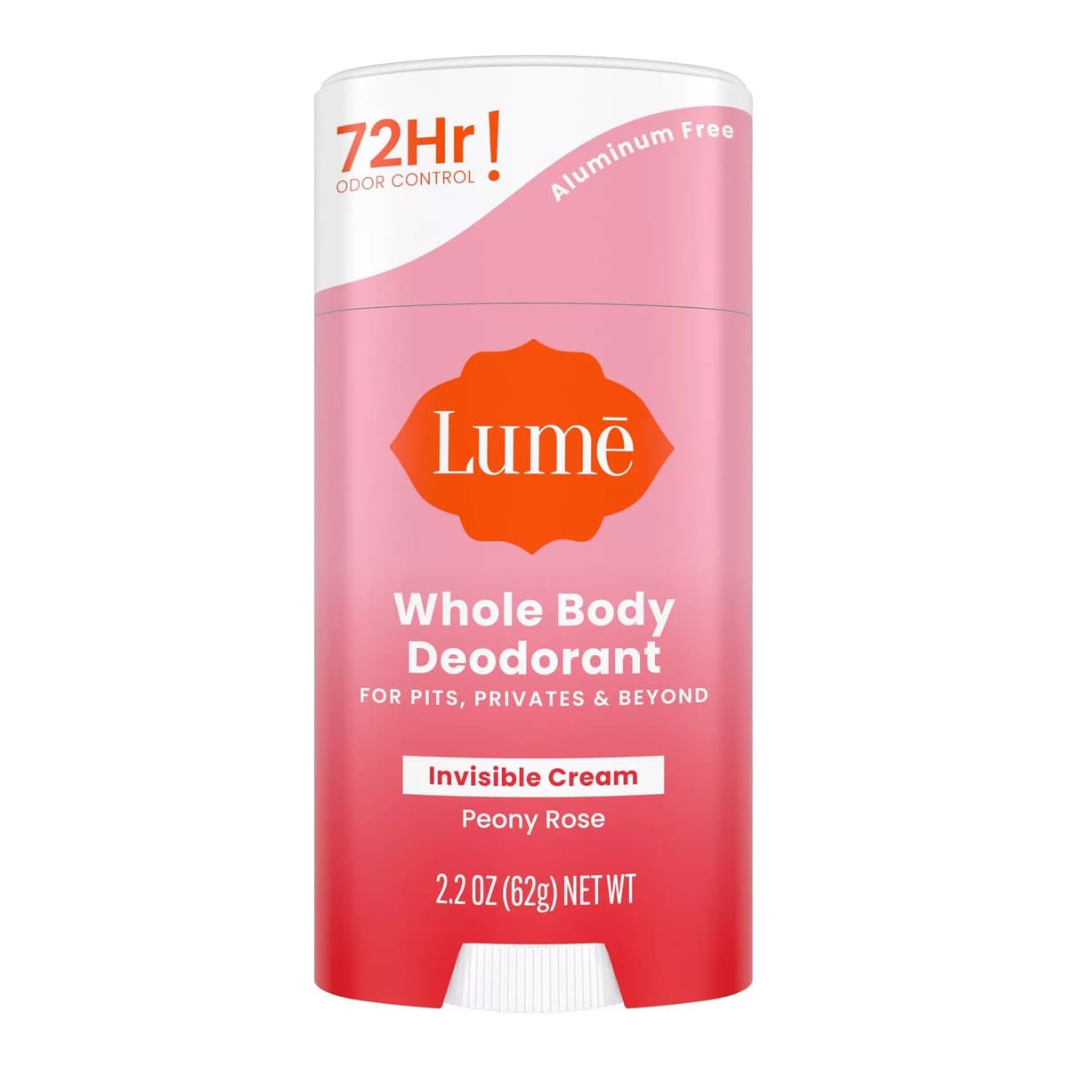 Whole Body Women's Deodorant - Invisible Cream Stick - Aluminum Free - Peony Rose Scent