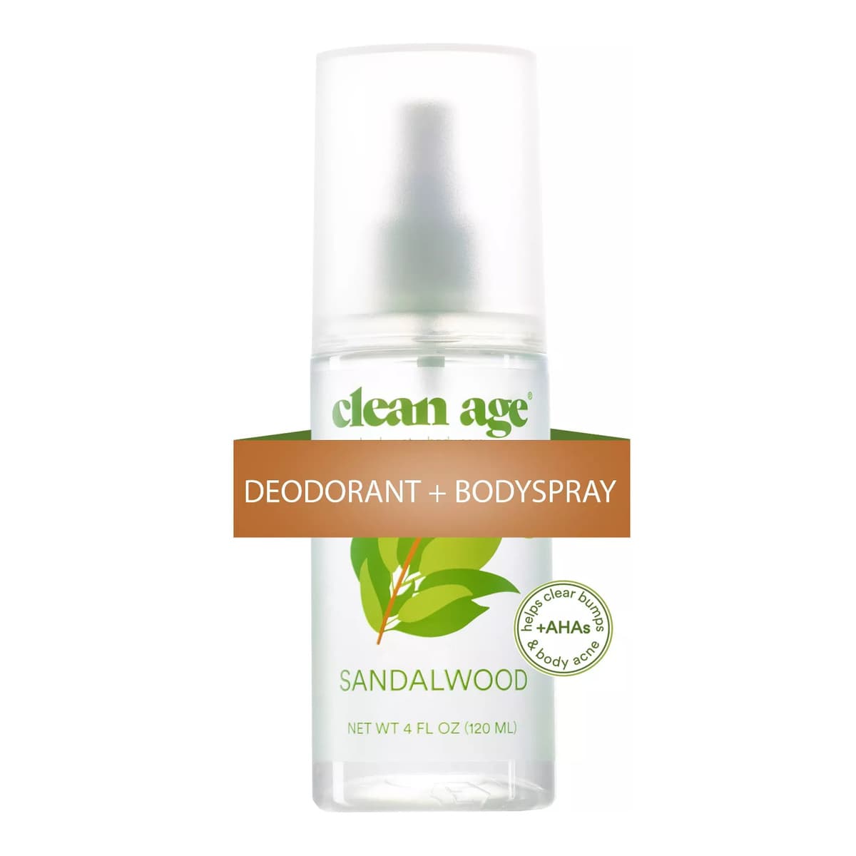 Sandalwood AHA Deodorant + Body Spray for Teens
