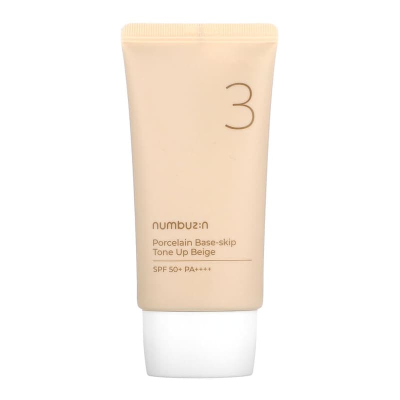 Porcelain Base-Skip, Tone Up Beige, SPF 50+ PA++++, No. 3