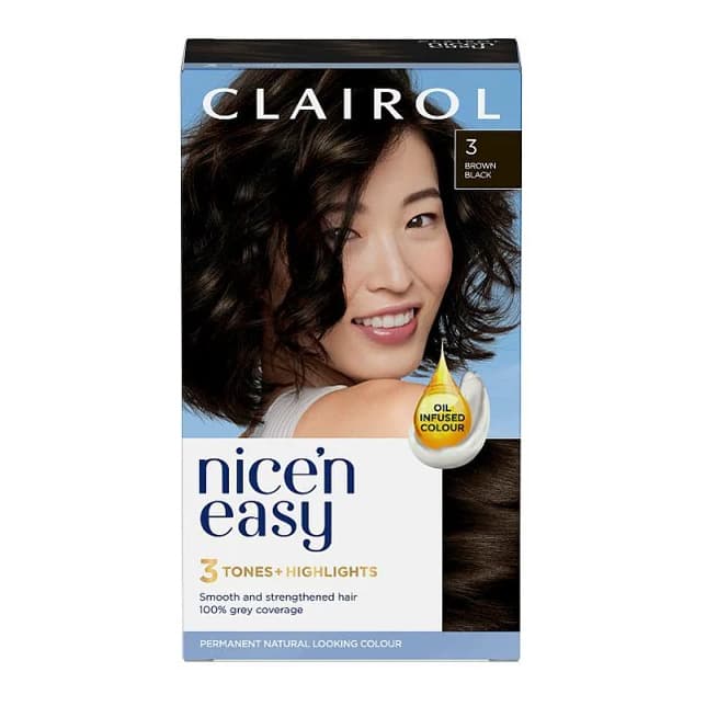 Clairol Nice'n Easy Hair Dye 3 Brown Black