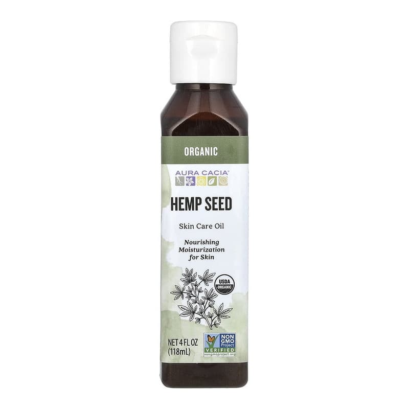 Organic, Skin Care Oil, Hemp Seed