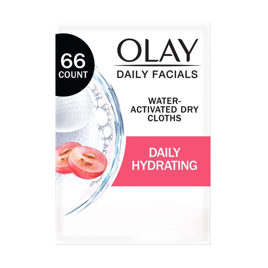 Daily Facial Hydrating Cleansing Cloths with Grapeseed Extract