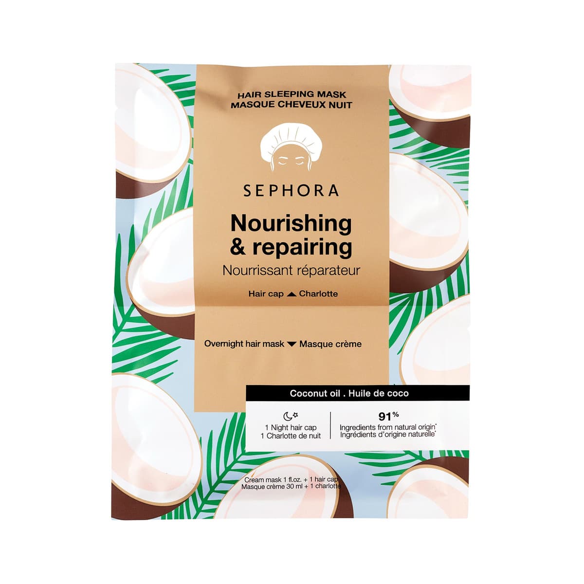 Nourishing Hair Sleeping Mask in Coconut + Mango, Coconut