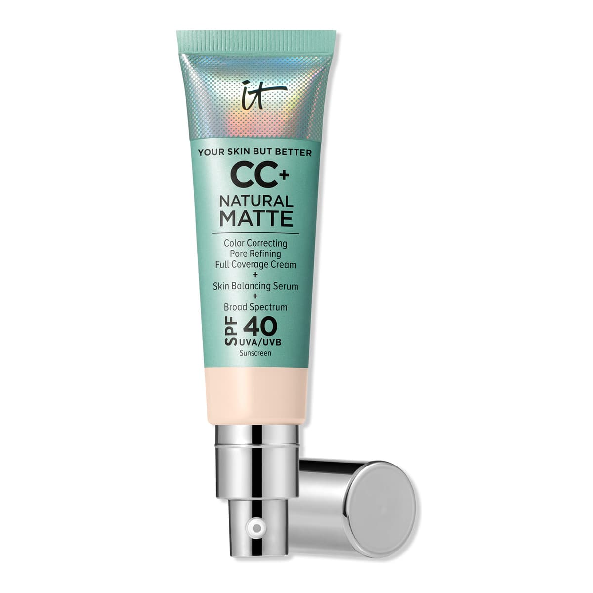 CC+ Cream Natural Matte Foundation with SPF 40, Fair Porcelain