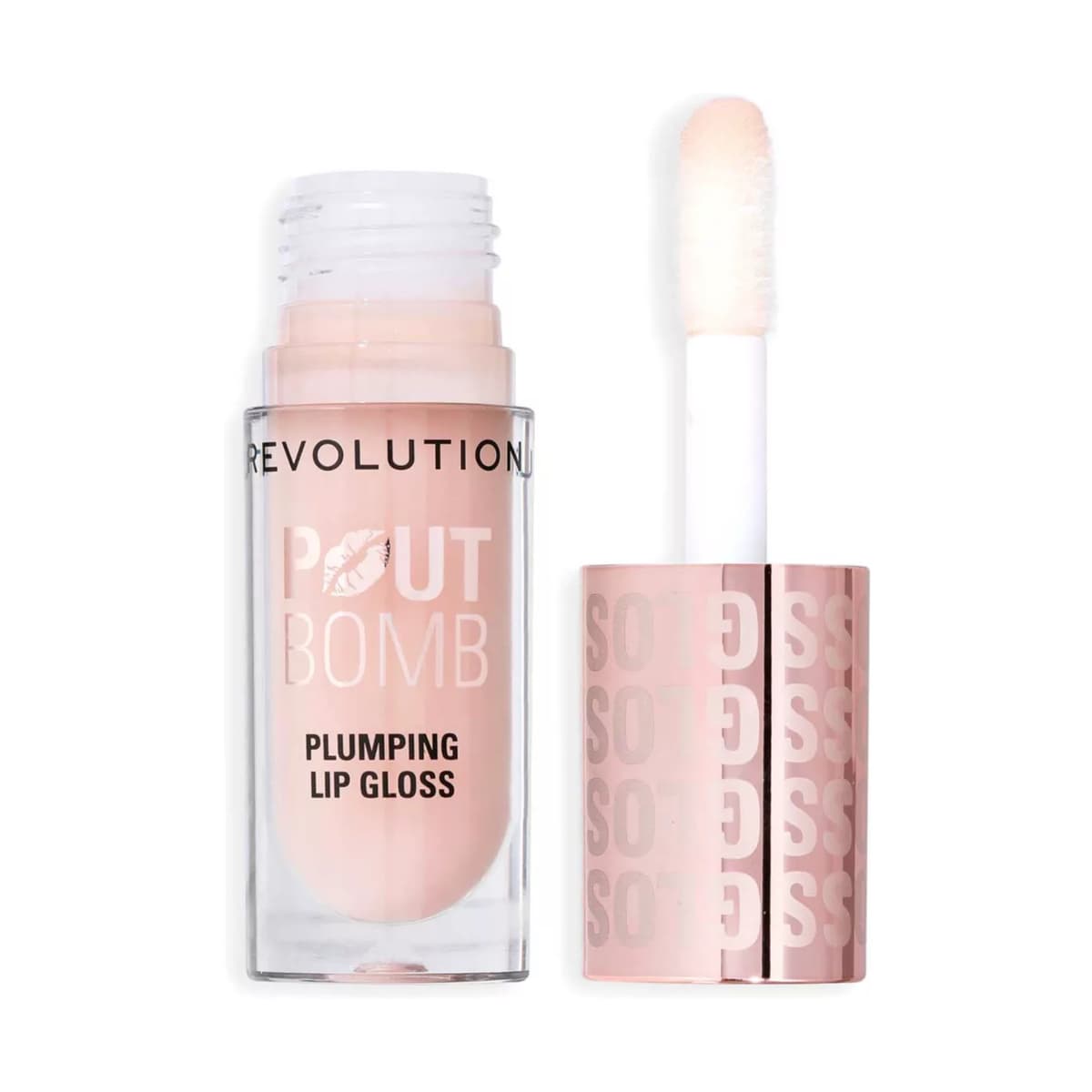 Pout Bomb Plumping Gloss, milky sheer holo