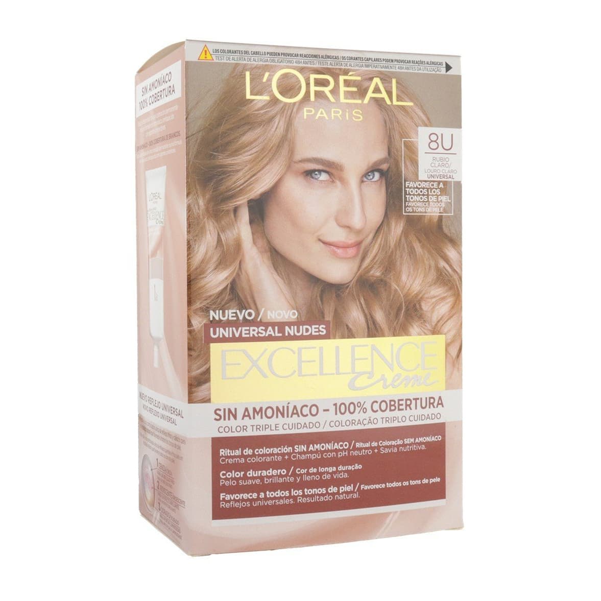 Excellence Creme Universal Nudes Permanent Hair Dye 8U