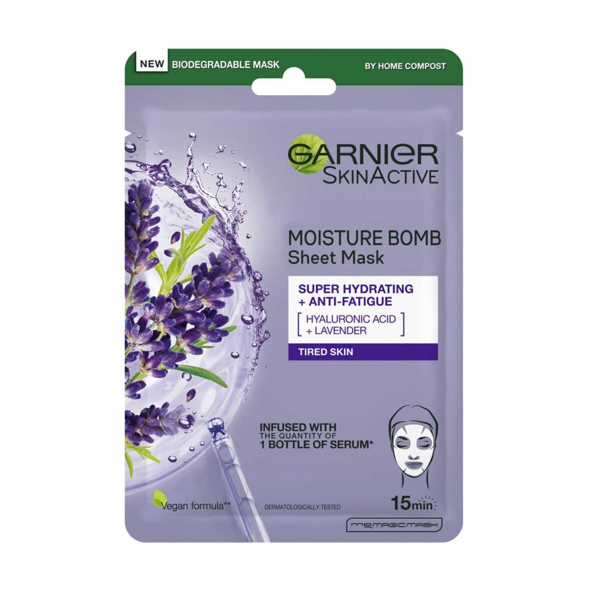 Moisture Bomb Lavender Revitalising Sheet Mask