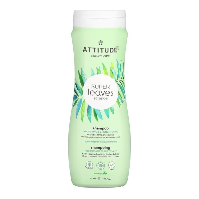 Super Leaves Science, Shampoo, Nourishing & Strengthening, Grape Seed Oil & Olive Leaves
