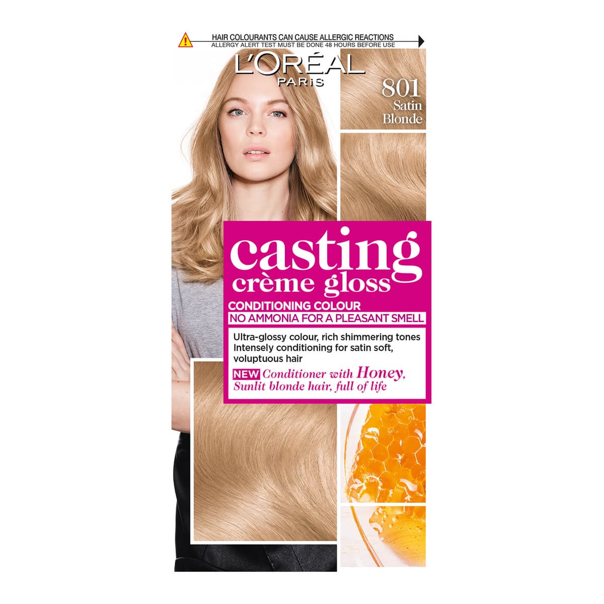 Casting Crème Gloss Semi-Permanent Hair Dye - 801 Satin Blonde