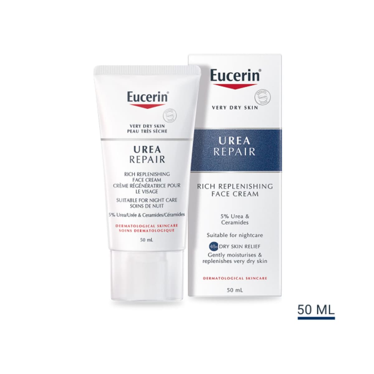UreaRepair Dry Skin Replenishing Face Night Cream 5% Urea