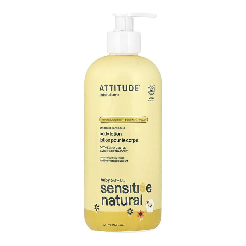 Baby Oatmeal Sensitive Natural, Body Lotion, Unscented