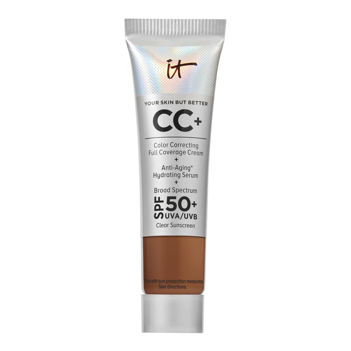 Mini CC+ Cream Full Coverage Color Correcting Foundation with SPF 50+, Neutral Rich