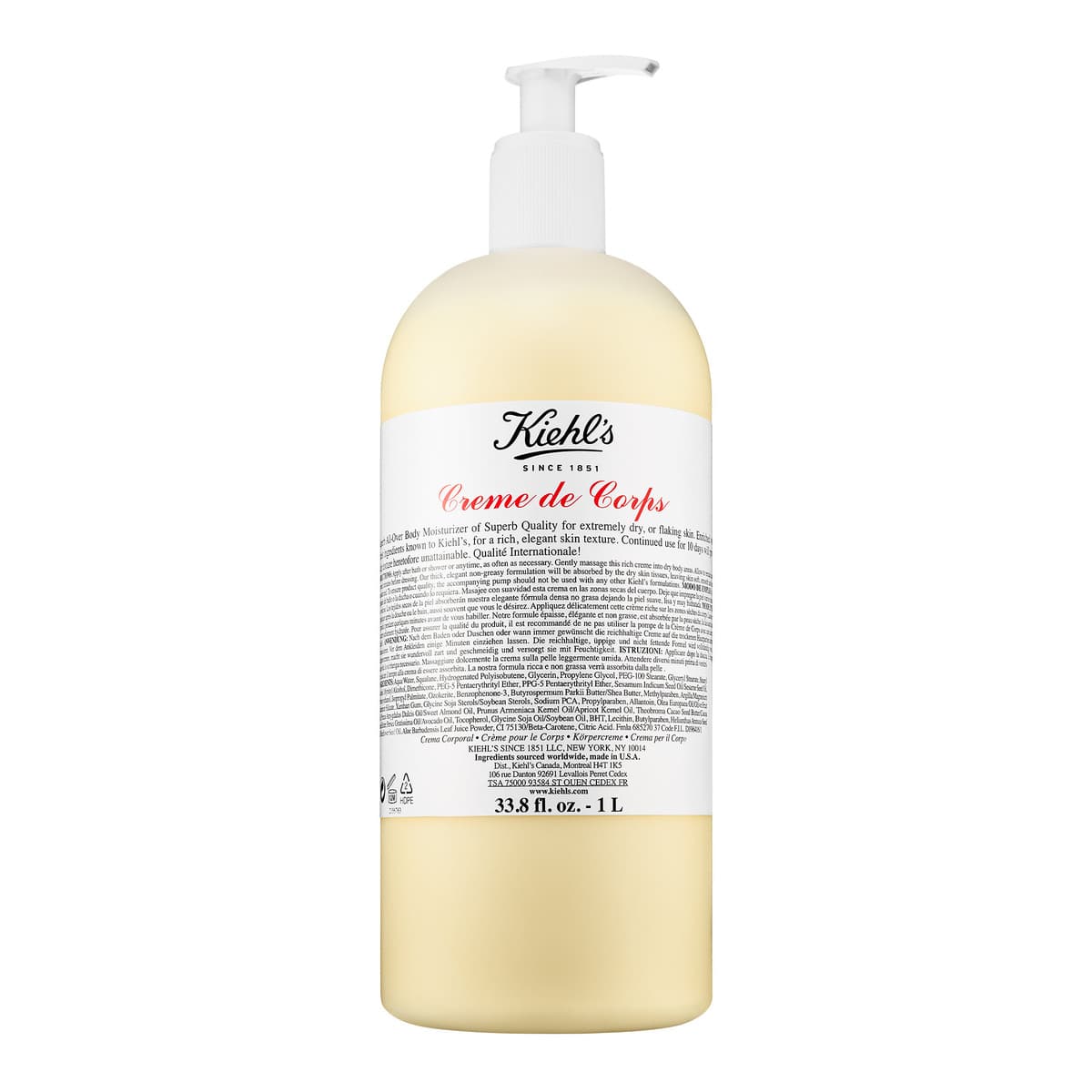 Crème de Corps Refillable Hydrating Body Lotion with Squalane