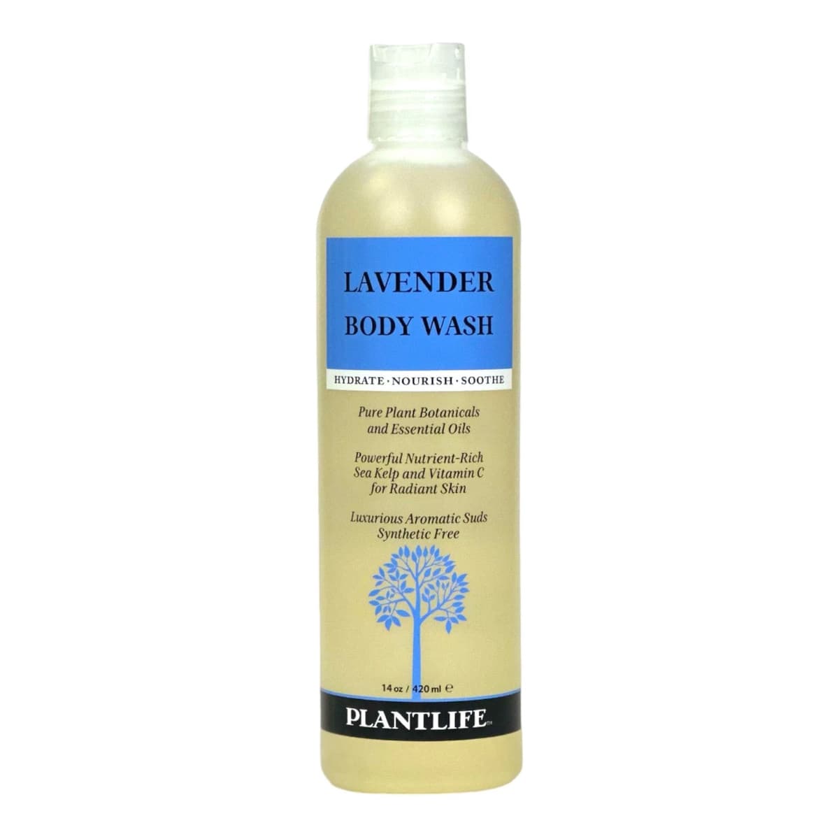 Lavender Body Wash – GMO & Gluten-Free, Gentle & Moisturizing, Natural Ingredients, Made in the USA