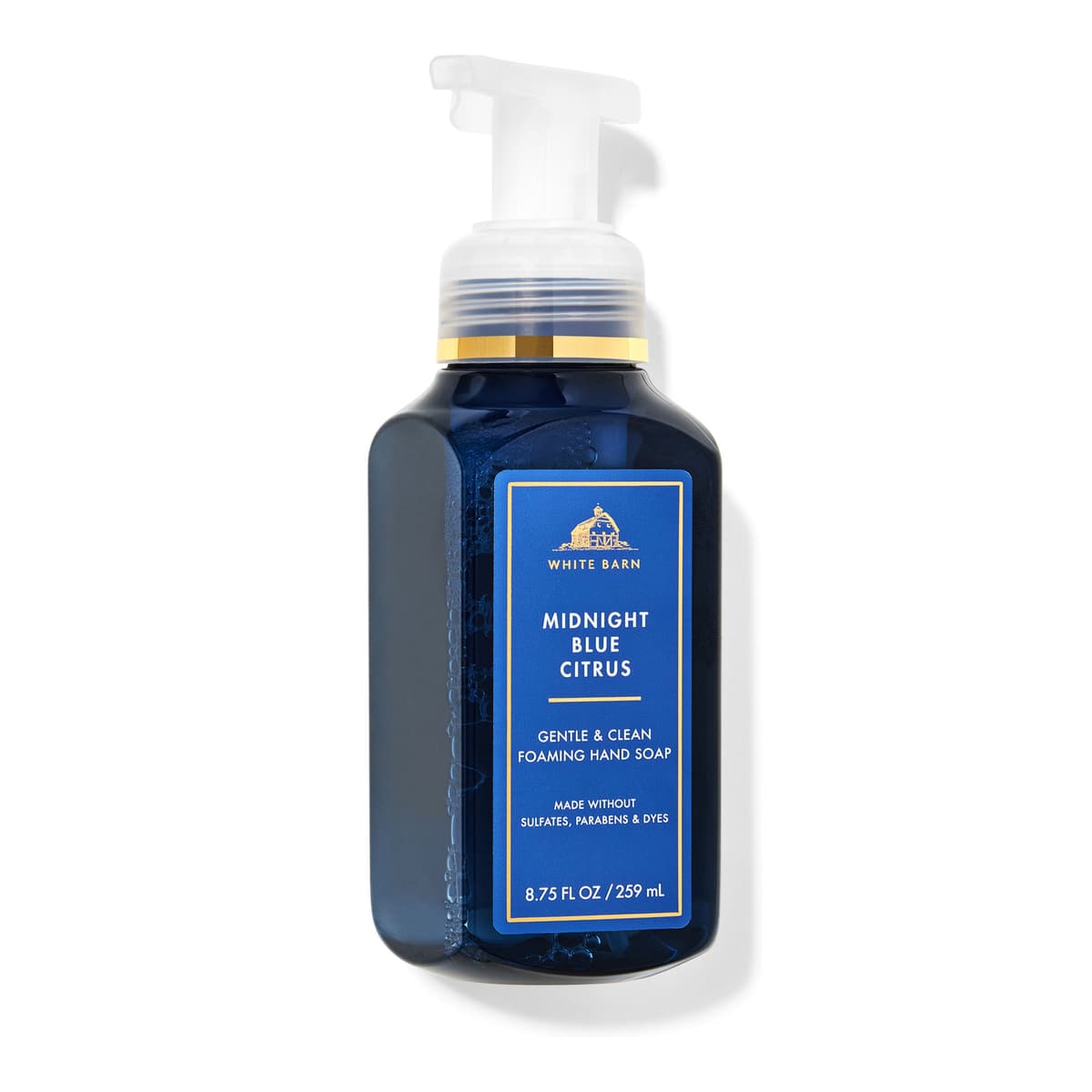White Barn, Midnight Blue Citrus, Gentle & Clean Foaming Hand Soap